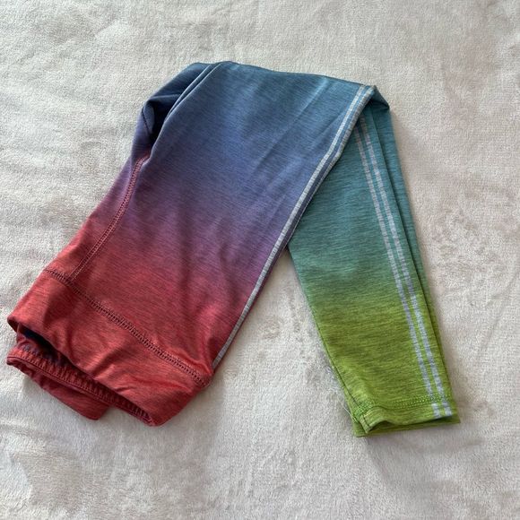 Girls' Neon Ombre Active Legging, Multi Colored, Size 8 - Picture 6 of 16